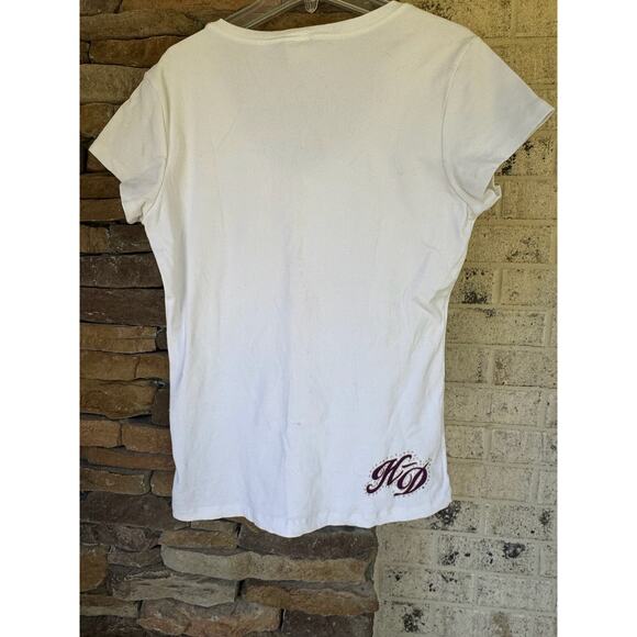 Harley Davidson Ribbed VNeck Shirt-Size Large - Picture 6 of 6